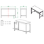Vaiotec Gastro-Arbeitstisch, unterfahrbar, 1400 × 600 mm, Bild 4
