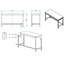 Vaiotec Gastro-Arbeitstisch, unterfahrbar, 1500 × 600 mm, Bild 4