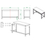 Vaiotec Gastro-Arbeitstisch, unterfahrbar, 1600 × 600 mm, Bild 4