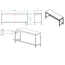 Vaiotec Gastro-Arbeitstisch, unterfahrbar, 2000 × 600 mm, Bild 4