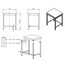Vaiotec Gastro-Arbeitstisch, unterfahrbar, 600 × 700 mm, Bild 4