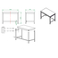 Vaiotec Gastro-Arbeitstisch, unterfahrbar, 1200 × 700 mm, Bild 4