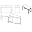Vaiotec Gastro-Arbeitstisch, unterfahrbar, 1400 × 700 mm, Bild 4