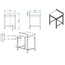 Vaiotec Gastro-Arbeitstisch, unterfahrbar mit Aufkantung, 700 × 700 mm, Bild 4