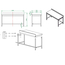 Vaiotec Gastro-Arbeitstisch, unterfahrbar mit Aufkantung, 1600 × 700 mm, Bild 4