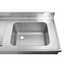 Vaiotec Gastro-Spültisch, 1 Becken rechts mit Abtropffläche, 1000 × 600 mm, Bild 2
