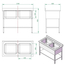 Vaiotec Gastro-Spültisch, 2 Becken, 1200 × 600 mm, Bild 2