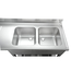 Vaiotec Gastro-Spülcenter, 2 Becken rechts, 1600 × 700 mm, Bild 2