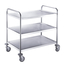 Vaiotec Servierwagen Edelstahl, 3 Böden, 860 × 540 mm