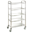 Vaiotec Servierwagen Edelstahl, 5 Böden, 860 × 540 mm