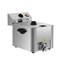Vaiotec Elektro Gastro-Fritteuse 1 Becken mit Ablasshahn 8 Liter, 310 × 570 mm