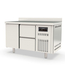 Vaiotec Topline Gastro-Kühltisch, 2-fach GN 1/1 mit 2 Schubladen, 1 Tür & Aufkantung, 1345 × 700 mm