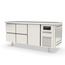 Vaiotec Topline Gastro-Kühltisch, 3-fach GN 1/1 mit 4 Schubladen, 1 Tür, 1795 × 700 mm