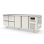 Vaiotec Topline Gastro-Kühltisch, 4-fach GN 1/1 mit 4 Schubladen, 2 Türen, 2245 × 700 mm