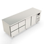 Vaiotec Topline Gastro-Kühltisch, 4-fach GN 1/1 mit 4 Schubladen, 2 Türen, 2245 × 700 mm, Bild 2