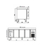 Vaiotec Topline Gastro-Kühltisch, 4-fach GN 1/1 mit 8 Schubladen, 2245 × 700 mm, Bild 4