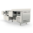 Vaiotec Topline Gastro-Kühltisch, 4-fach GN 1/1 mit 8 Schubladen & Aufkantung, 2245 × 700 mm, Bild 3