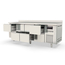 Vaiotec Topline Gastro-Kühltisch, 4-fach GN 1/1 mit 8 Schubladen & Aufkantung, 2245 × 700 mm, Bild 4
