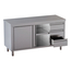 Vaiotec Topline Gastro-Arbeitsschrank, 2 Schiebetüren & 3 Schubladen rechts, 2000 × 600 mm