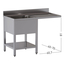 Vaiotec Topline Gastro-Spülcenter, 1 Becken links, 1200 × 700 mm, Bild 2