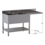 Vaiotec Topline Gastro-Spülcenter, 2 Becken links, 2000 × 700 mm, Bild 2