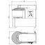 Vaiotec Gastro-Teigknetmaschine fester Kessel – 20 Liter, 230 Volt, 736 × 381 mm, Bild 3