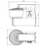 Vaiotec Gastro-Teigknetmaschine fester Kessel – 50 Liter, 400 Volt, 928 × 530 mm, Bild 3