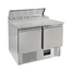 Vaiotec Gastro-Zubereitungstisch Mini, 2-fach für 5x GN 1/6, 900 × 700 mm