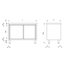 Vaiotec Topline Gastro-Arbeitsschrank, Schiebetüren zur Durchreiche, 1800 × 700 mm, Bild 2