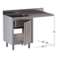 Vaiotec Topline Gastro-Spülcenter, 1 Becken links mit Flügeltür, 1400 × 700 mm, Bild 2