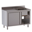 Vaiotec Topline Gastro-Spülschrank, 1 Becken rechts mit Schiebetüren, 1200 × 700 mm