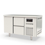 Vaiotec Topline Gastro-Tiefkühltisch, 2-fach GN 1/1 mit 2 Schubladen, 1 Tür, 1345 × 700 mm