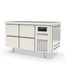 Vaiotec Topline Gastro-Tiefkühltisch, 2-fach GN 1/1 mit 4 Schubladen, 1345 × 700 mm