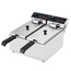 Vaiotec Elektro Gastro-Fritteuse 2 Becken 6+6 Liter, 390 × 440 mm