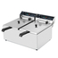 Vaiotec Elektro Gastro-Fritteuse 2 Becken 17+17 Liter, 600 × 500 mm