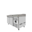Vaiotec Gastro-Pizzakühltisch, 2-türig grau inkl. Gastro-Kühlaufsatz GN 1/4, 1510 × 800 mm, Bild 8