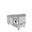 Vaiotec Gastro-Pizzakühltisch, 1-türig & 7 Schubladen grau inkl. Gastro-Kühlaufsatz GN 1/4, 1510 × 800 mm, Bild 8