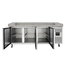 Vaiotec Gastro-Pizzakühltisch, 3-türig grau inkl. Gastro-Kühlaufsatz GN 1/3, 2020 × 800 mm, Bild 7