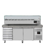 Vaiotec Gastro-Pizzakühltisch, 2-türig & 7 Schubladen grau inkl. Gastro-Kühlaufsatz GN 1/3, 2020 × 800 mm