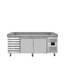 Vaiotec Gastro-Pizzakühltisch, 2-türig & 7 Schubladen grau inkl. Gastro-Kühlaufsatz GN 1/3, 2020 × 800 mm, Bild 6