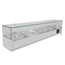 Vaiotec Gastro-Pizzakühltisch, 2-türig schwarz inkl. Gastro-Kühlaufsatz GN 1/3, 1510 × 800 mm, Bild 3