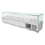 Vaiotec Gastro-Pizzakühltisch, 1-türig & 7 Schubladen schwarz inkl. Gastro-Kühlaufsatz GN 1/4, 1510 × 800 mm, Bild 4