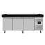 Vaiotec Gastro-Pizzakühltisch, 3-türig schwarz inkl. Gastro-Kühlaufsatz GN 1/3, 2020 × 800 mm, Bild 6