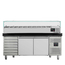Vaiotec Gastro-Pizzakühltisch, 2-türig & 7 Schubladen schwarz inkl. Gastro-Kühlaufsatz GN 1/4, 2020 × 800 mm