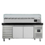 Vaiotec Gastro-Pizzakühltisch, 2-türig & 7 Schubladen schwarz inkl. Gastro-Kühlaufsatz GN 1/3, 2020 × 800 mm