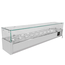 Vaiotec Gastro-Pizzakühltisch, 2-türig & 7 Schubladen schwarz inkl. Gastro-Kühlaufsatz GN 1/3, 2020 × 800 mm, Bild 2