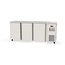 Vaiotec Topline Gastro-Barkühltisch Edelstahl, 3 Türen, 2025 × 530 mm