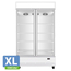 Vaiotec Topline Gastro-Getränkekühlschrank 2 Türen, 1040 Liter XL, mit Leuchtaufsatz weiß, 1280 × 742 mm, Bild 2