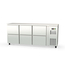 Vaiotec Topline Gastro-Barkühltisch Edelstahl, 6 Schubladen, 2025 × 530 mm