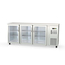 Vaiotec Topline Gastro-Barkühltisch Edelstahl, 3 Glastüren, 2025 × 530 mm
